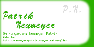 patrik neumeyer business card